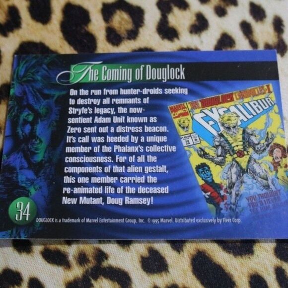 Douglock #34 Marvel Card - Picture 2 of 2
